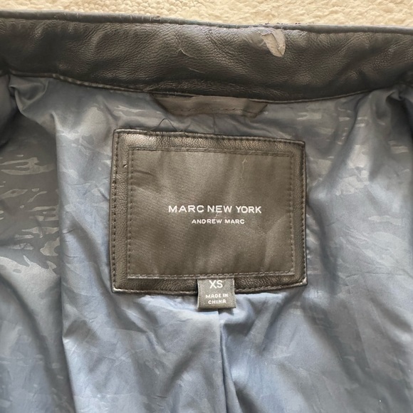 Marc New York Andrew Marc Blakely Faux Leather Moto Jacket in Black - Picture 12 of 15